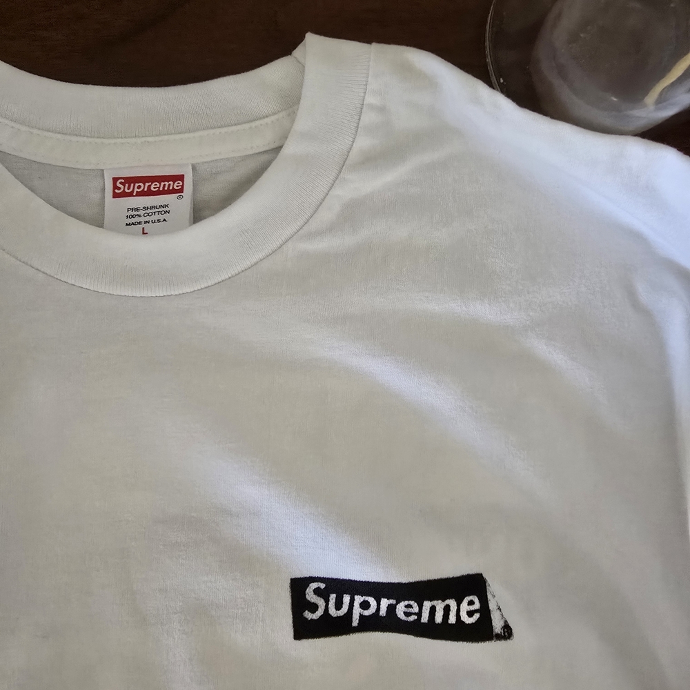 2020 SUPREME Sacred Unique Long Sleeve White T-shirt - Picture 3 of 5